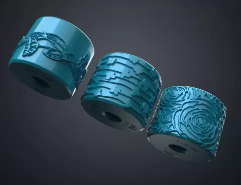 Texture Rollers Floral middle Vol.2 (4-6)