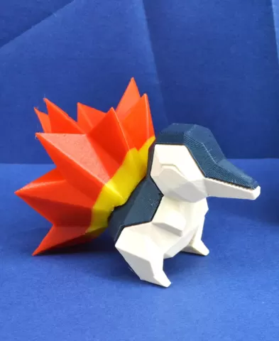 Cyndaquil Low Poly Pokemon