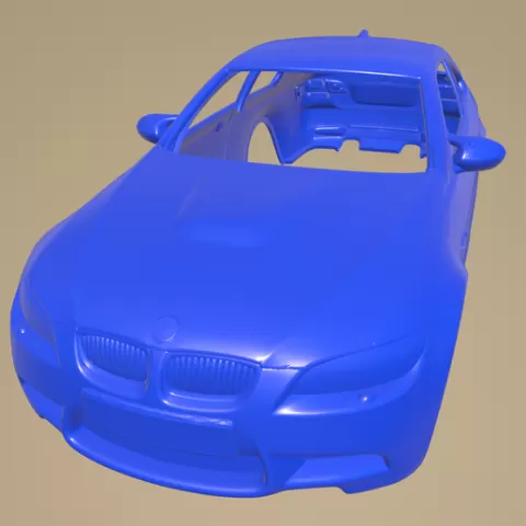 BMW M3 E92 2007 Printable Car Body