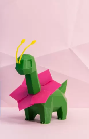 Meganium Low Poly Pokemon