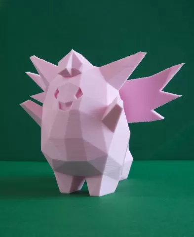 Clefable Low Poly Pokemon