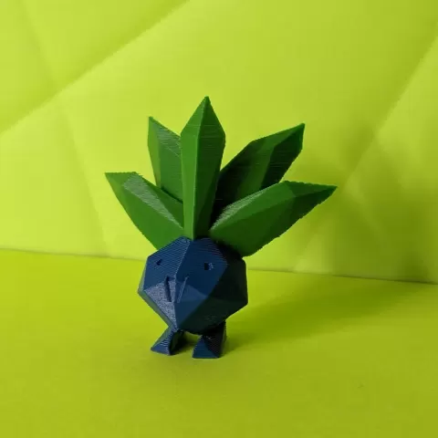 Oddish Low Poly Pokemon