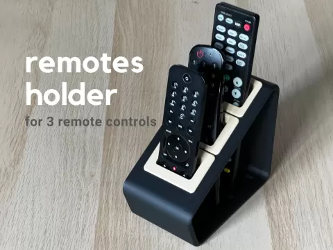 remote holder with inserts