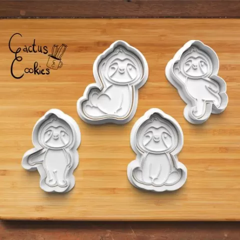 Sloth Cookie Cutter set 0232