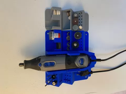 Dremel 4000 Wall mount with drill tool bits storage