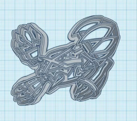 Pokemon: Mega Metagross Cookie Cutter