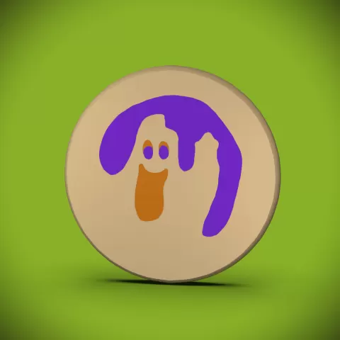 Iconic Cookie Coaster -Ghost