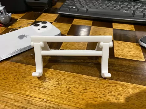 Phone stand with tilt adjustment