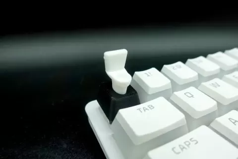 Toilet Keycap (Mechanical Keyboard)