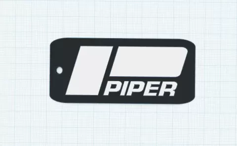Piper logo key chain - Phillip Dan