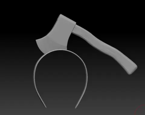 Axe Through Head Headband