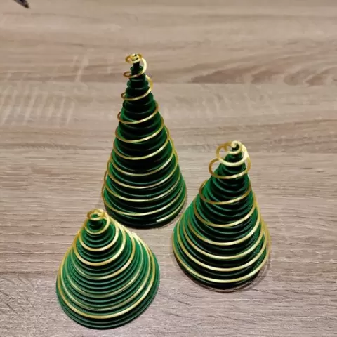 Christmas table decoration - spiral tree
