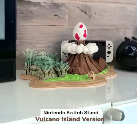 Zelda Volcano Nintendo Switch Stand -Inspired by the game "Zelda - Links Awakening" - Fan Art