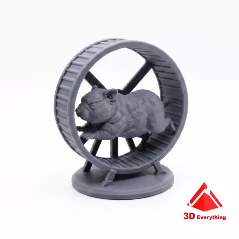 The mouse on the wheel by 3D Everything