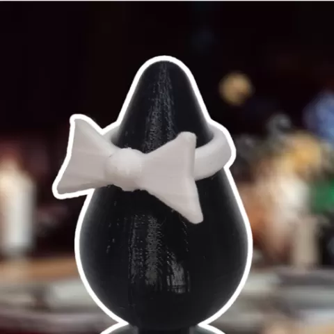 Bow tie for buttplug keychain