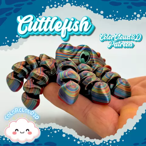 Cuttlefish Flexi 🦑 by ColorCloud3D