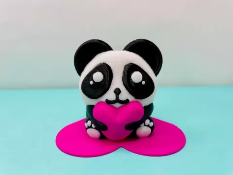 Panda with Heart