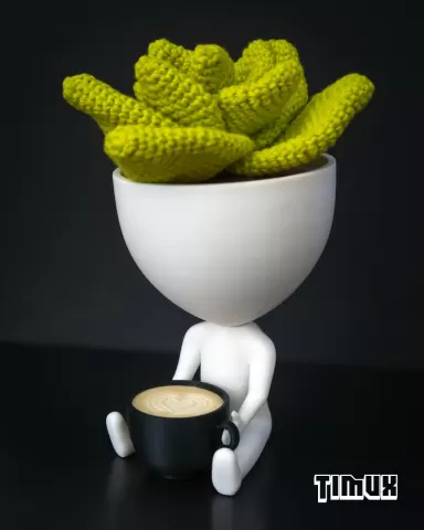 ROBERT PLANT DRINKING COFFEE