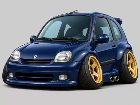 Renault Clio Williams 1993 Caricature
