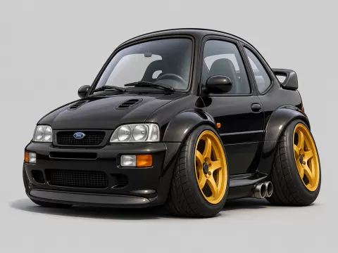 Ford Escort RS Cosworth 1992 Caricature