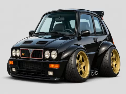 Lancia Delta HF integrale evoluzione 1991 caricature