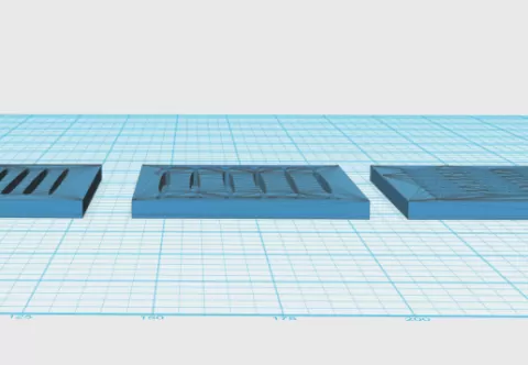 3 square coasters