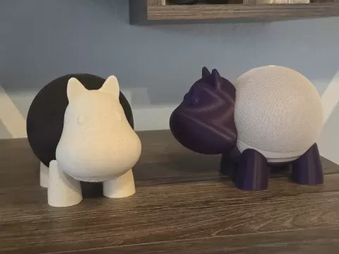 Echo Dot 4 Stand Alexa Mount Hippo, NEW divided version for easier printing