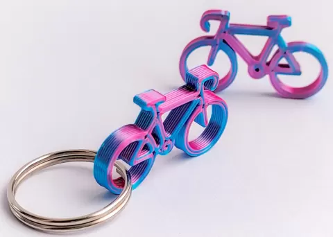 Bicyle / Bike Keyring / Keychain - Key Charm - quick and easy print - Gift idea - last meters - Gift inspiration - End of roll