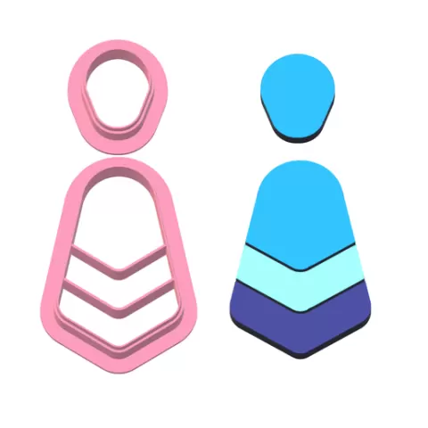 polymer clay cutter 5 size A-B