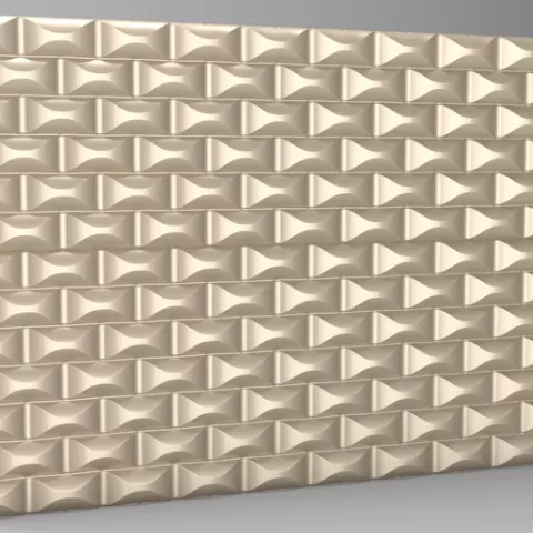 3D Wavy Wall Panel Seamless Pattern - Modern Wave Texture for CNC, 3D Printing & Interior Design
