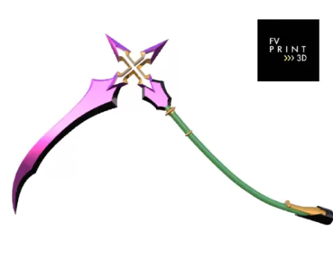 Marluxia's scythe - Graceful Dahlia- Kingdom Hearts 3 - Costume Cosplay