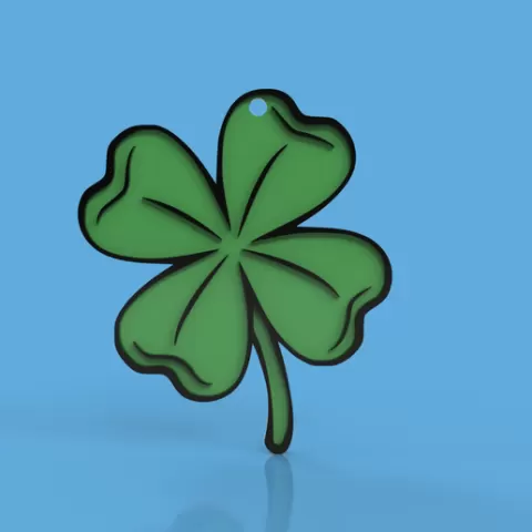 Shamrock Keychain