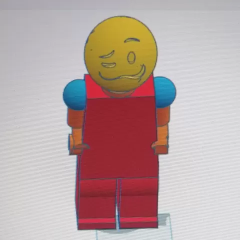 Brick Figure with stand fixed - Darknight