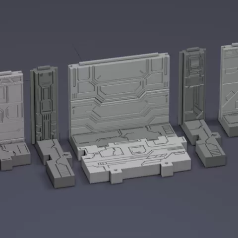 MECHA BASE HANGAR - SET C