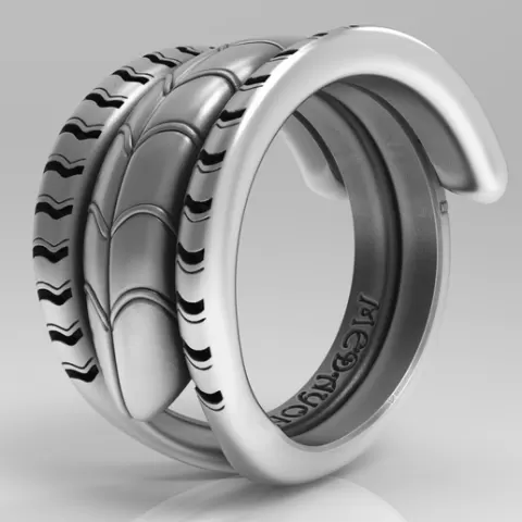 Zodiac Series - Aries: Finger Sizes US 8.5, 9, 9.5 | EU 58, 59, 60 | CN 17, 18, 19 | UK Q1/2, R1/2, S1/2