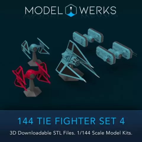 1/144 SCale Tie Fighter Set 4