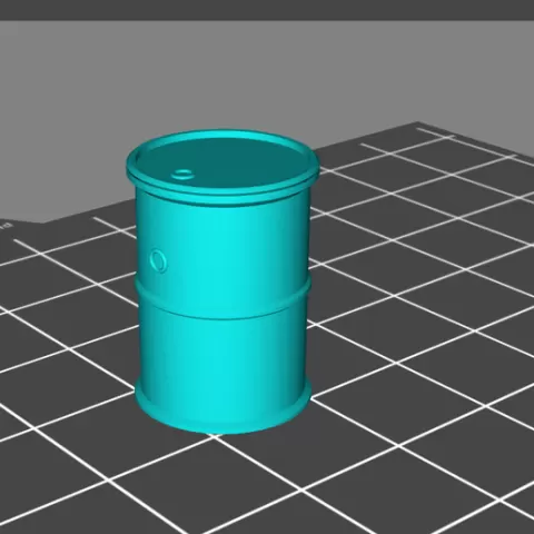 Fuel Barrel high poly count