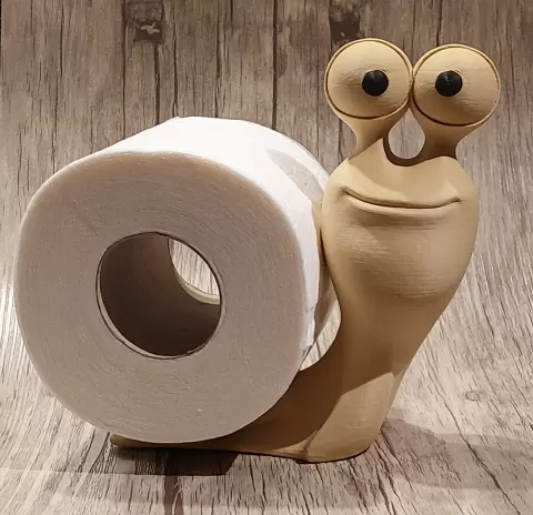 toilet roll snail