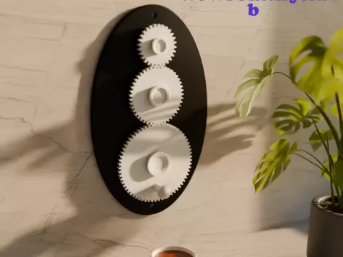Mechanical Gear Wall Decor STL - WowPrintifyHub
