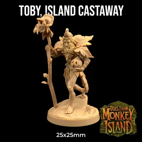 Toby, Island Castaway | PRESUPPORTED | Tales From Monkey Island by The Dragon Trappers Lodge