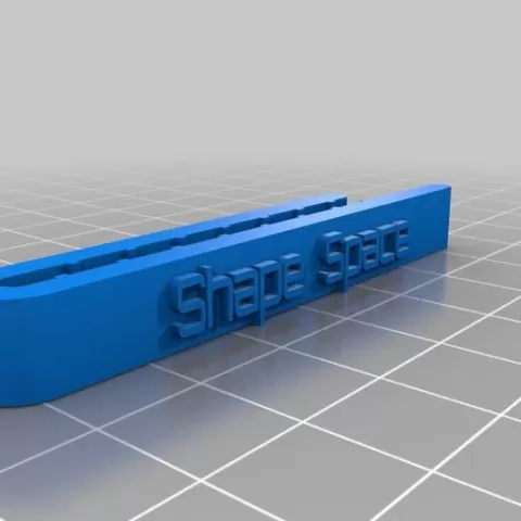 Shape Space Tie Clip