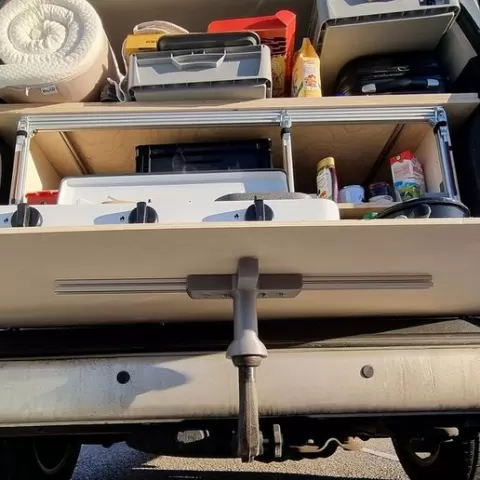 VW T5 Multivan table support