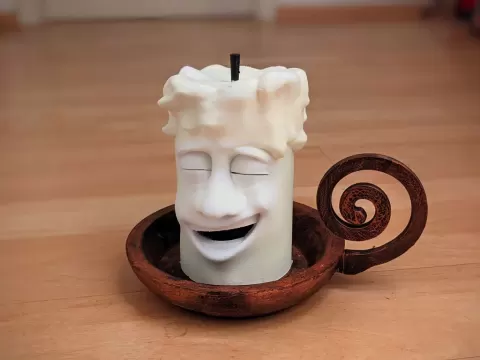 Funny Cartoon Christmas Candle ( no 4 of 4) ( Now also With LED Support)