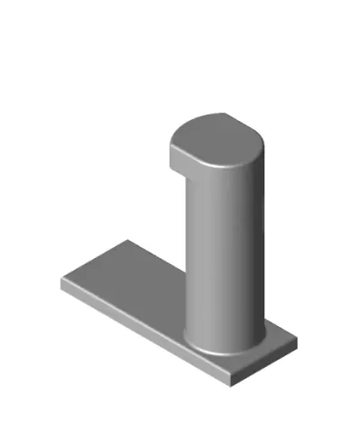 Filament wall hook. command strip friendly