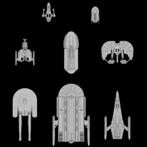 FASA Federation Non-combatants Part 2: Star Trek starship parts kit expansion #23b