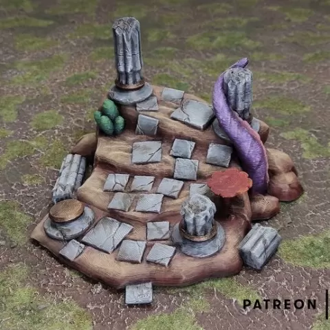 Sunken Temple - Ruined pillars