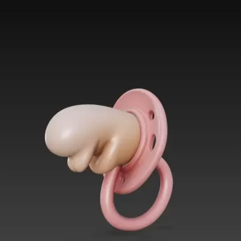 pacifier baby suck - Diamond3D