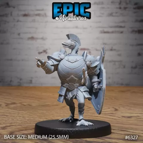 Swan Paladin Mockery / Aquatic Bird Warrior / Humanoid Animal Tribe / Armored Fighter / Swanbird Monster / Goose Beast / Duck Encounter by Epic-Miniatures