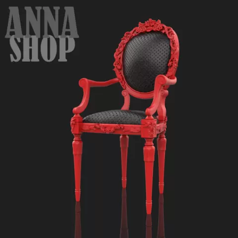 3D | STL | PRINT | MODEL | CHAIR FOR DOLL | BJD | ARMCHAIR | ROCOCO | INTERIOR | DOLL ROOM | OOAK | RESIN | COLLECTION