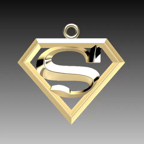 Superman pendant
